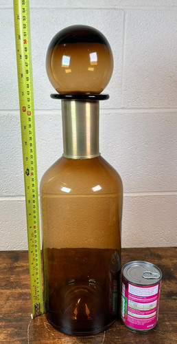 Very large amber glass - large,