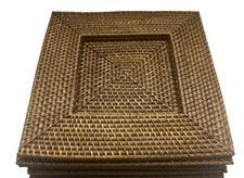 "4" Pier 1 Wicker Rattan 13"