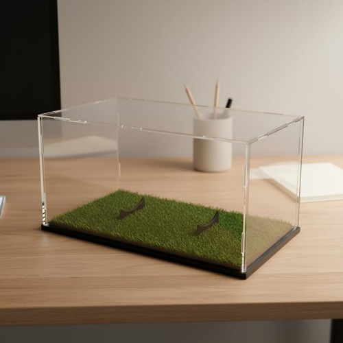 Acrylic football display case - football,