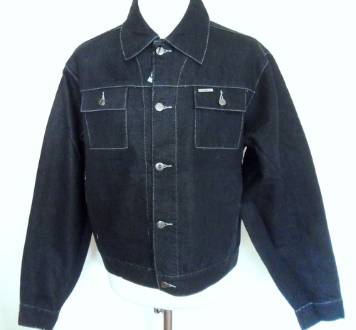 Denim trucker jacket dark - , blue