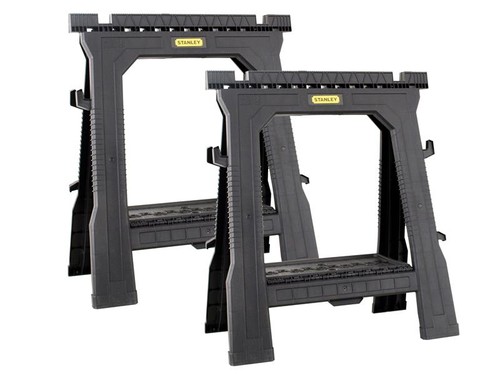 Stanley folding sawhorses - folding,
