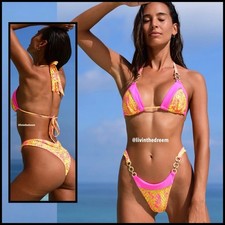 Bahimi Vegas Volt Triangle Top M &  Brazilian Bottoms XS In Candy Crush $150