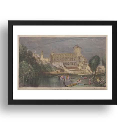 Jedburgh abbey 1833 jmw - abbey,,