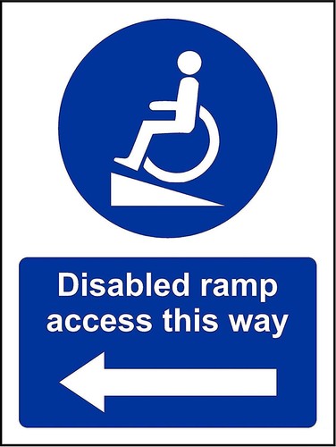 Disabled ramp access this - , way