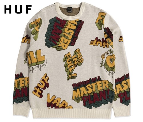 Huf paid full crewneck - paid,