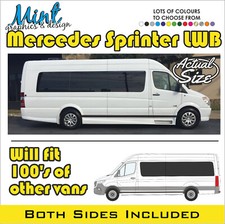 LWB MERCEDES SPRINTER Side Stripes Camper MOTORHOME Decals Stickers Graphics 075