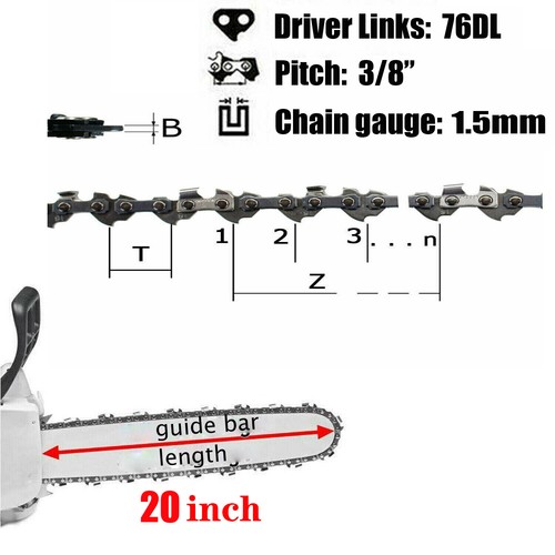 4pcs 20inch drive - 20inch, links