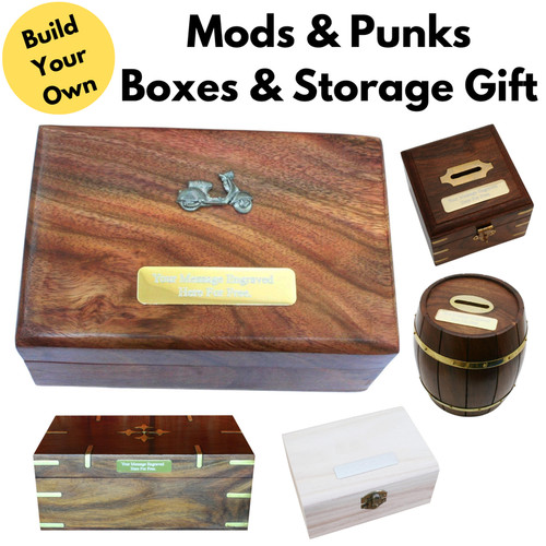 Mods punks wooden boxes - wooden,