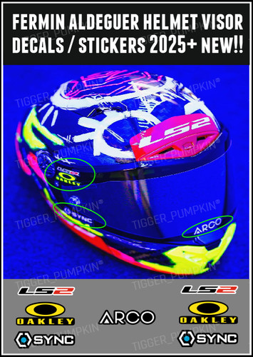 Visor decals stickers - decals,