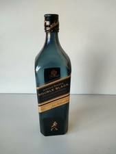 Empty 1 Ltr Johnnie Walker Double Black Label Whisky Bottle