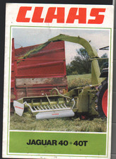 CLAAS Jaguar 40 and 40T Forage