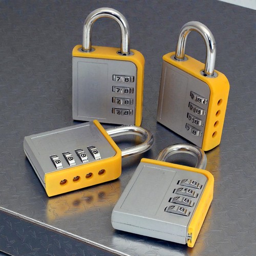 4pc zinc combination - 4pc, padlocks