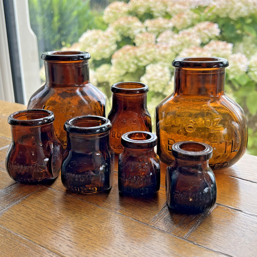 Antique bovril jars old short - old,