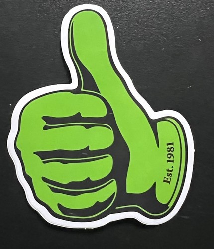 Kawasaki thumbs stickers - thumbs, up