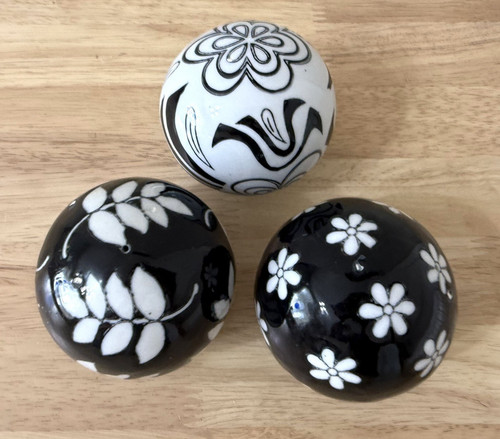 Ceramic carpet balls black - balls,,
