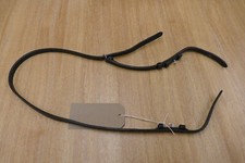 Cheek pieces, brown leather (MO)