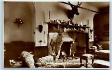 Postcard Bampton White Horse Hotel Lounge Devon England RPPC