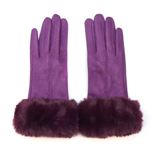 Ladies gloves faux - ladies, suede