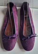 HOBBS UK SIZE 6 EU 39 WOMENS MAUVE BALLET SHOES IN SUPER CONDITION