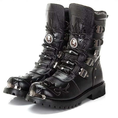 Men gothic boots punk - gothic,