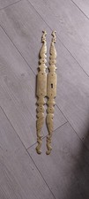 Vintage Pair  French Wardrobe Brass Escutchings Approx 22" Long X 1.75"