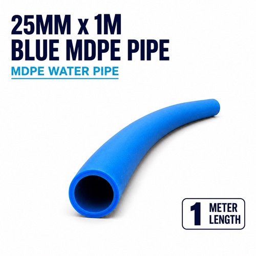25mm blue mdpe - 25mm, water