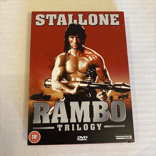 Stallone rambo trilogy - dvd, box