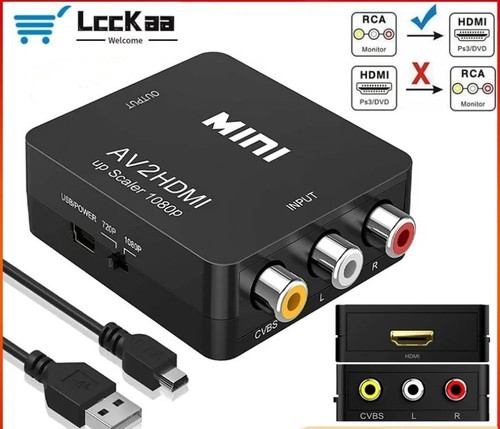 Hdmi 1080p rca - av, cvbs