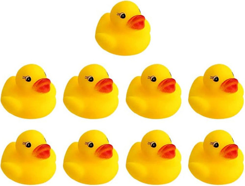 Yellow rubber ducks - 9,