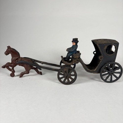 Vintage cast iron horse - vintage, drawn