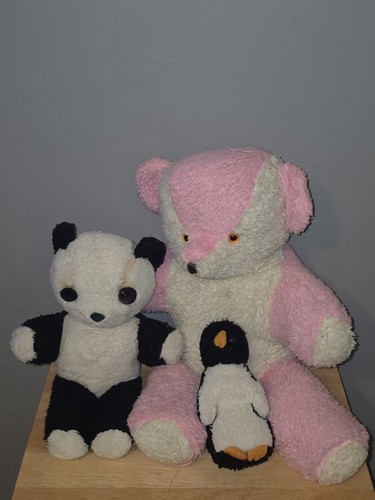 Vintage plush teddy bear panda - plush,