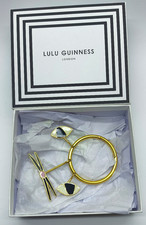 Lulu Guinness Kooky Cat gold