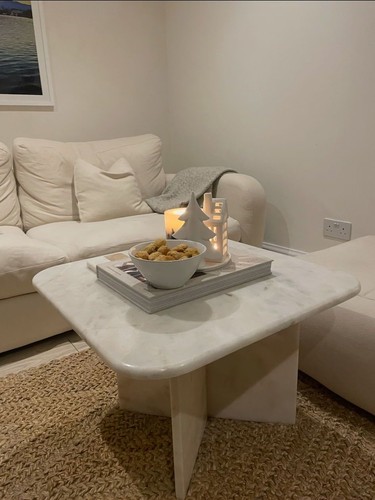 Marble coffee table - marble, handmade