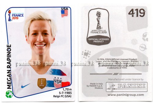 Panini megan rapinoe womens - megan,
