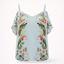 Oasis Blouse Pale Blue  Cold