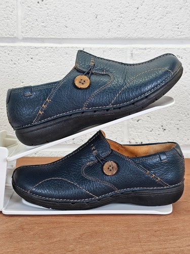 Clarks blue leather - blue,