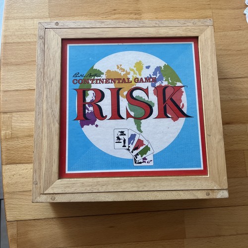Risk wooden box board game - box,