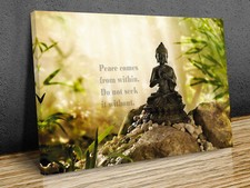 buddha within quote canvas