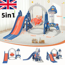 5in1 Toddler Garden Swing Slide Climber Set Kid Baby Indoor Outdoor Playground