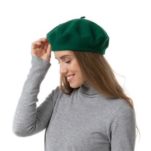 Wool beret hat - beret,