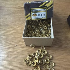 20 off No. 7-8 Brass Surface Screw Cup Washers for countersunk screws