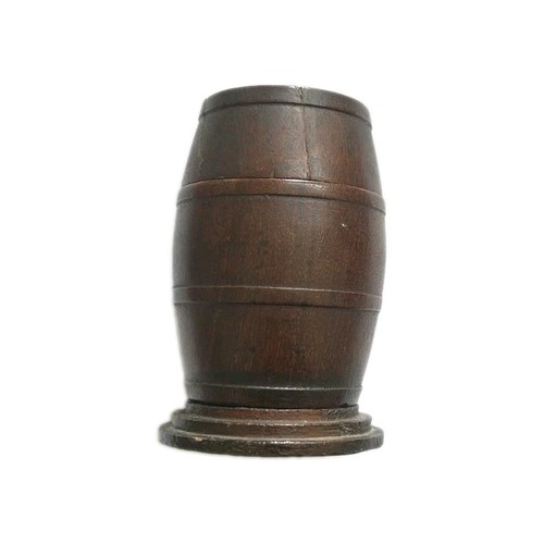 Victorian treen barrel shaped - treen,