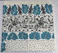 Vintage Fabric MCM Un Hemmed