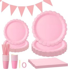Pink Party Tableware Set 126