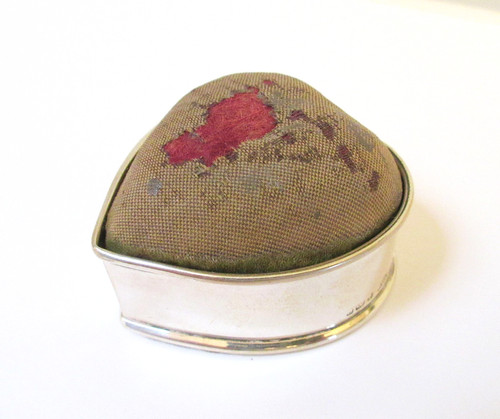 Antique pin cushion silver - pin,