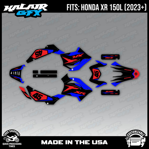 Graphics kit for honda xr150l - graphics,