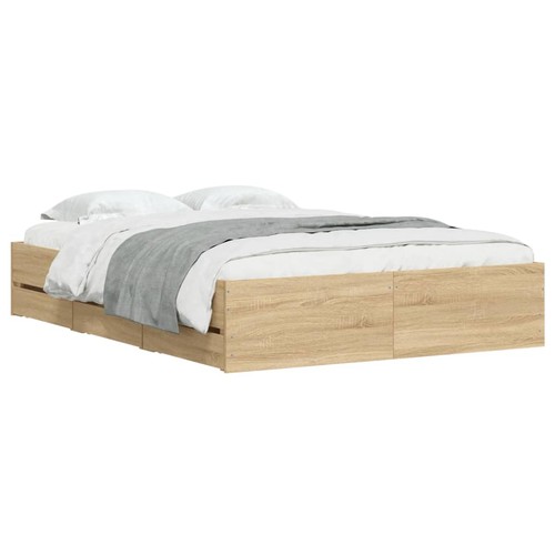 Vidaxl bed frame - bed, drawers