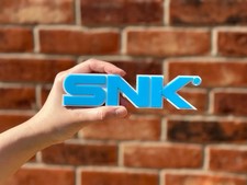 SNK Logo Sign 3D Blue White