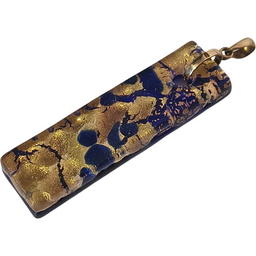 Art glass pendant with - art,