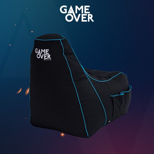 Game over light blue video - light,